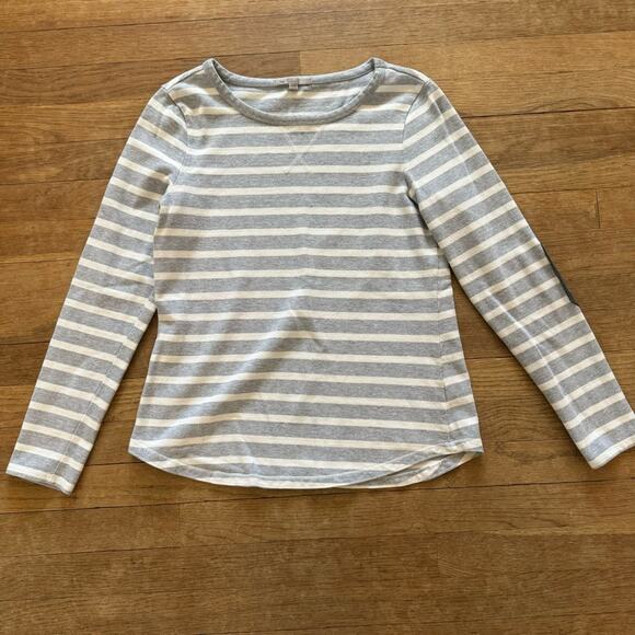 Gap gray white medium weight crewneck sweatshirt top size small S b13 - Picture 1 of 4